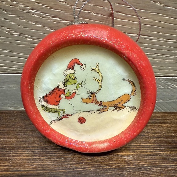 Dr Seuss Grinch Christmas Ornaments Lot 5 Grinchmas 2012 Holiday Tree Decor - Picture 4 of 9